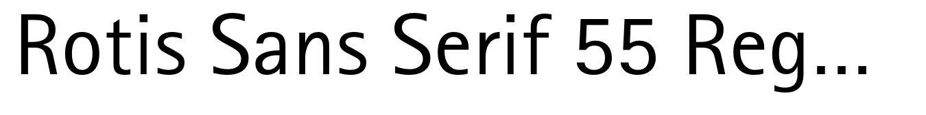 Rotis Sans Serif 55 Regular